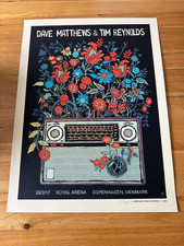 Dave Mathews & Tim Reynolds 2017 Royal Arena Copenhagen Denmark Concert Poster