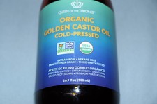 Queen of the Thrones Organic Golden Castor Oil 16.9oz (500ml) Exp.06/26 - NIB