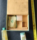 Vintage Avon Women's Skincare Kit - Snap-Closed Box, Tissues, Milk Glass Lotions