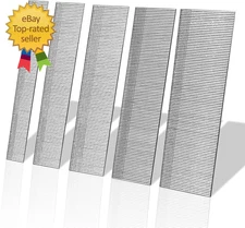 18GA Brad Nails 1500PCS Galvanized for Pneumatic/Electric Nailer 5 Sizes (3/4-2)