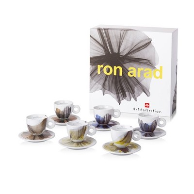 ILLY ART COLLECTION Coffee Set by Ron Arad - 6 Cappuccino + 6 Saucers
