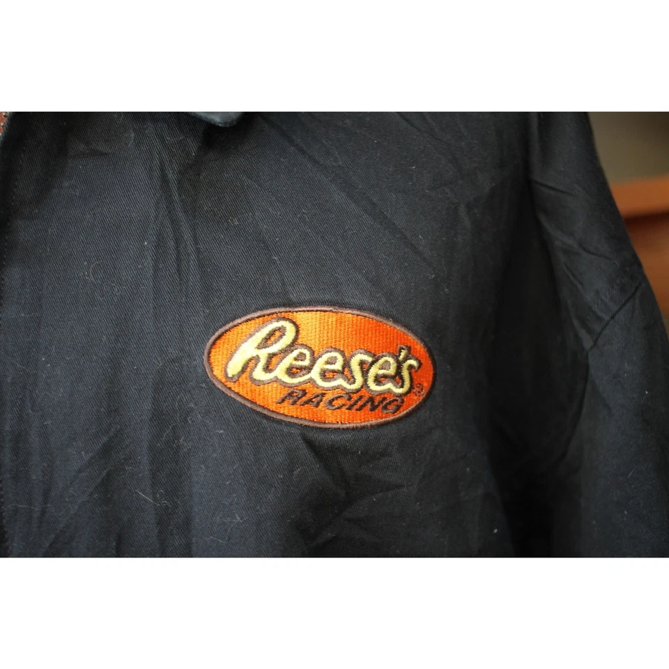 Vintage Reese’s Racing Cutter & Buck Jacket XXL Black Cotton  Embroidered Logo - Image 3 of 4