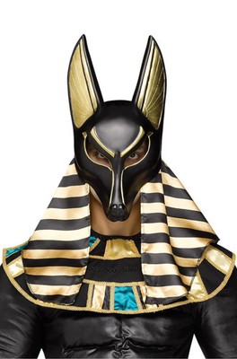 Brand New Egyptian Ancient God Pharoah Anubis Adult Mask