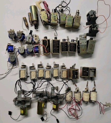 Lot of 41 DC Solenoids, Pre-owned