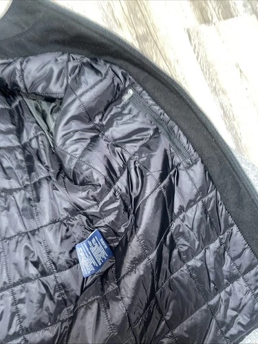 Dockers Mens Large Gray Softshell Jacket Quilted Puffer Lined Full Zip Coat Sz L image 20