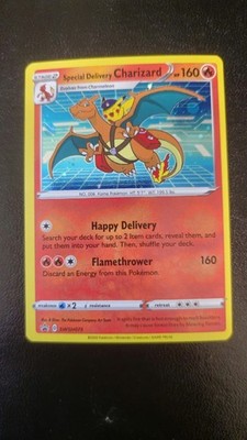 Pokémon Special Delivery Charizard SWSH075 Promo Holo 160 HP Card