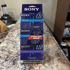3 Pack Sony 8mm Video Cassette Tapes 120 Minute 8 MP Standard X 2/High Grade X 1