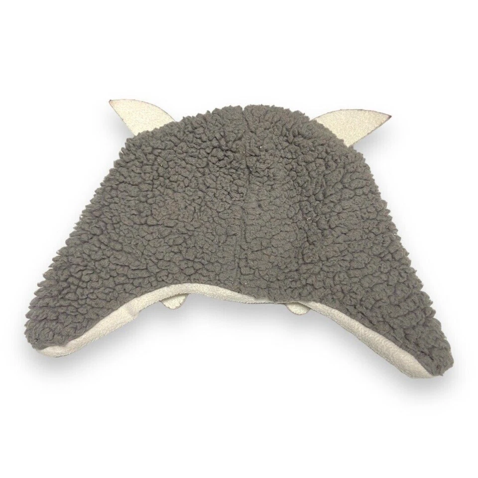 Sombrero Crazy 8 Niños Talla 2-3 Años Monster Buddy Imitación Sherpa Gris Blanco Orejeras Foto 4 de 4