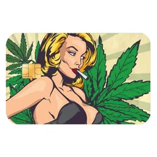 Smokin Women Custom Vinyl Credit Card Sticker by CC Wraps