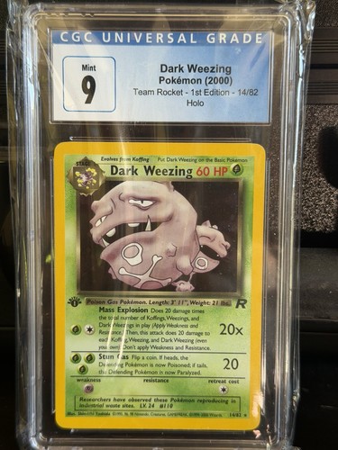 Dark Weezing (1st Edition) graded CGC 9 for sale on eBay