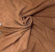 Camel Tan Pure Suede Lambskin Leather Skin Soft Sheepksin 4-6 Sqft Whole Hide