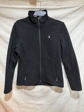 Spyder Core Sweater Jacket Full Zip Pockets Fleece Lined Size L