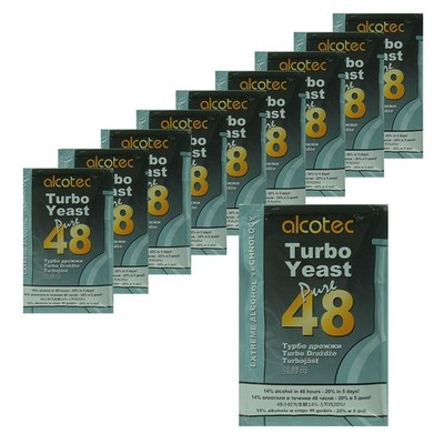 Alcotec 48 Hour Turbo Yeast | Brewers Yeast Powder| Wine Yeast for Wine Makin...