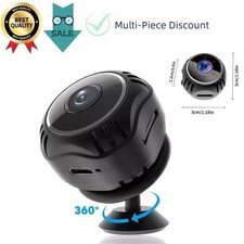 Mini Camara Oculta Espia De Seguridad WiFi 1080P Inalambrica Con Audio y Video