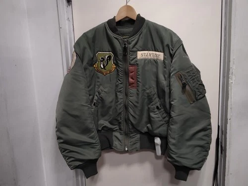 Buzz Rickson's MA-1 Skunk Works Lockheed Flight Jacket Sage Green Size M Japan - product listing photo