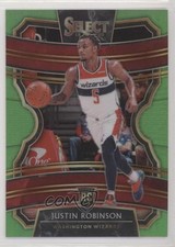 2019-20 Panini Select Concourse Neon Green Prizm 42/75 Justin Robinson #15 xs4
