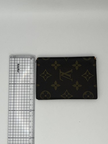 Louis Vuitton Monogram Card Wallet Card Case Leather Brown USED E1213-5 - Picture 23 of 24