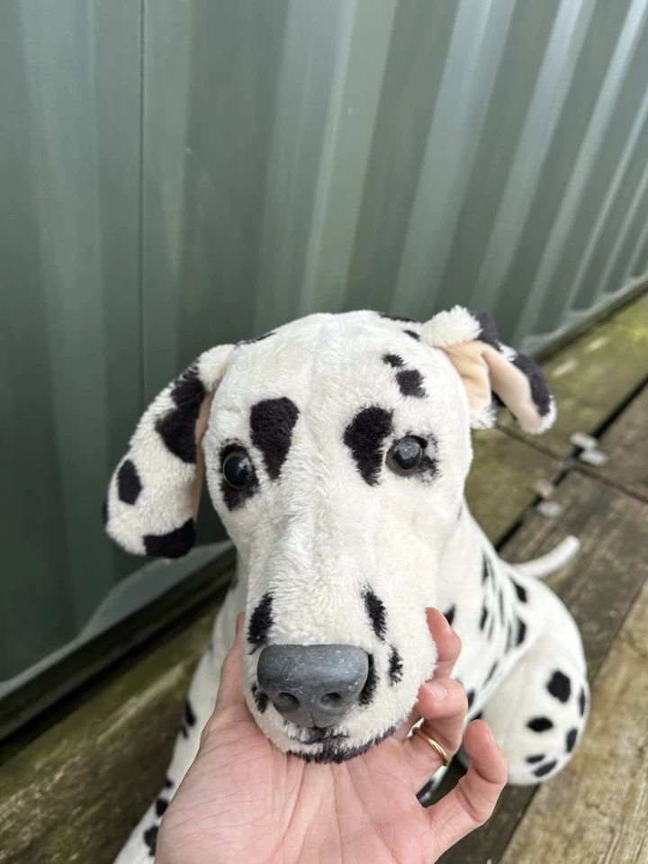 Realistic Life Size Dalmatian Dog - Melissa & Doug 27"  Sitting Soft Toy - Image 3 of 4