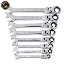 Gearwrench 90-tooth Ratcheting Flex-head Wrench Set - 8 Pieces