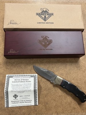 Handyman Club of America D'Holder Limited Edition Lockback Knife-NEW in Box!