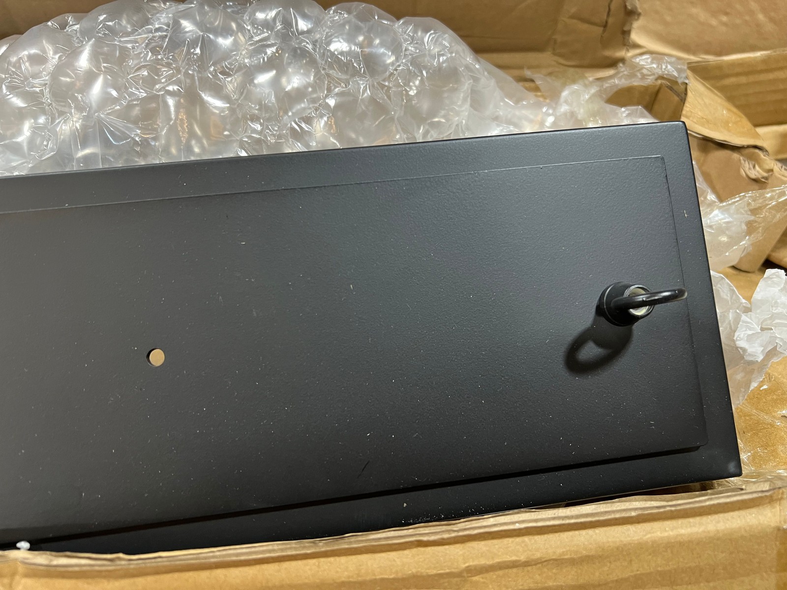 Kichler Kitner 42 in. 3-Light Black and Natural Brass Linear Chandelier 52033NBR