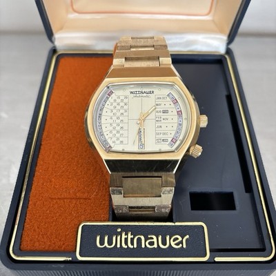 Wittnauer Watch Automatic Perpetual Calendar 2004 Cal. D11AB Day/Date Vtg w/ Box
