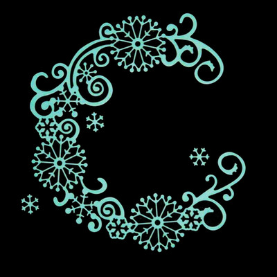 Schneeflockenkranz Rahmen Metall Stanzschablone Winterwirbel Weihnachtskarte Basteln D4