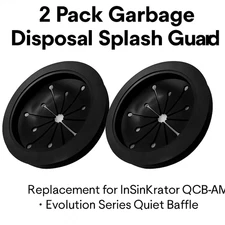 2 Pack Garbage Disposal Splash Guard for InSinkErator QCB-AM — Quiet Sink Baffle
