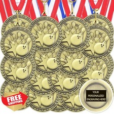 Equsion 36 Pcs 2'' Gold Medals Bulk Sports Awards Ribbons