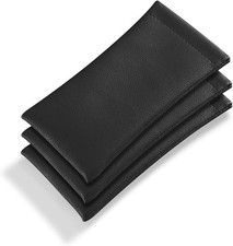 Pack of 3 Leather Soft Eyeglass Case Pouch Squeeze Top Sunglasses Case Portable