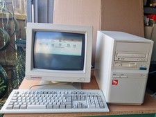 Highscreen 486DX-2 Vintage Retro PC Computer Mit original Monitor Vobis Desktop