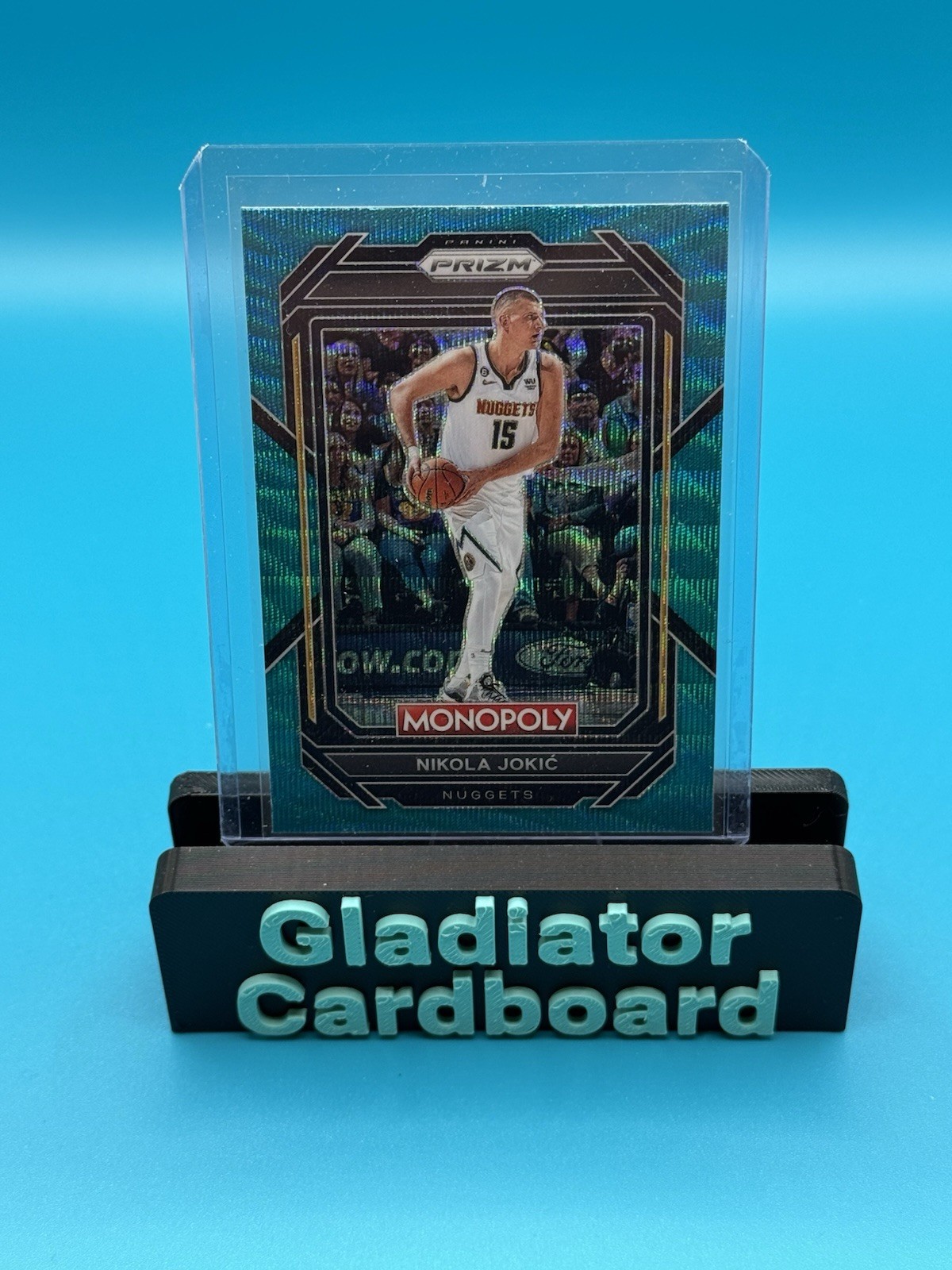 NIKOLA JOKIC 2022-23 PANINI PRIZM MONOPOLY NBA TEAL WAVE NUGGETS #22