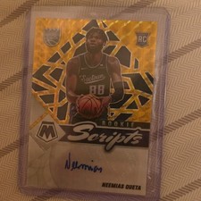 Panini 2021-22 Mosaic Rookie Scripts Prizm Neemias Queta Autograph