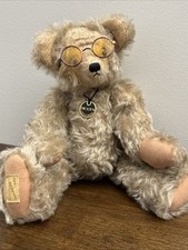 Deans Rag Book Teddy Bear Ltd 04/500 Edition Mohair Jointed FRETFUL With Glasses