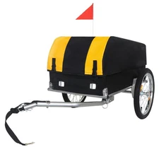 -Duty Bike Cargo Trailer with Removable Waterproof Cover – 88 lbs