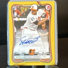 Topps 2026 Bowman Samuel Basallo RC Auto PRV-SB 14/50 Baltimore Orioles
