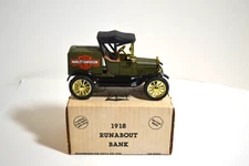 ERTL Harley-Davidson 1918 Ford Die Cast Car Bank #1 runabout new boxed 1/25