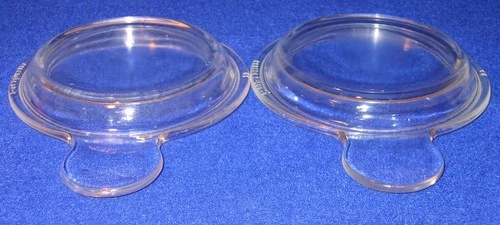 Pyrex P-150-C  2 piece Clear Glass Grab It Bowl  Lid for Corning Ware