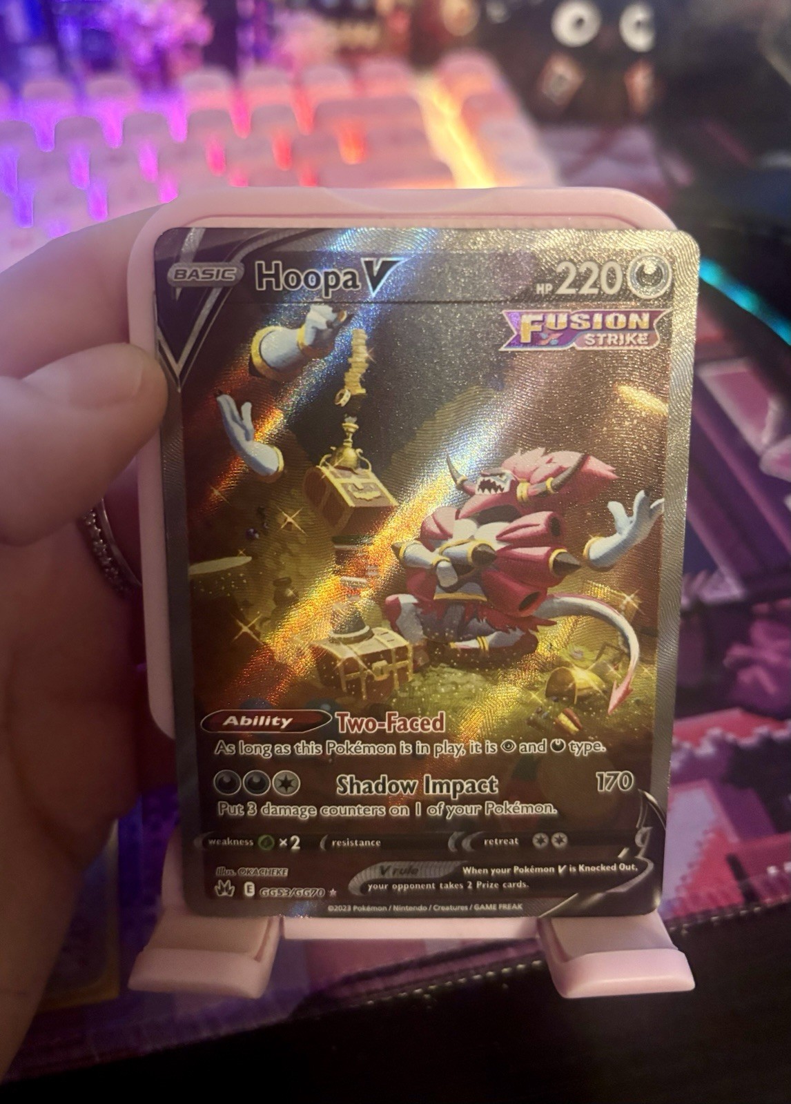 Hoopa V GG53/GG70 Crown Zenith: Galarian Gallery Holo