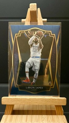 Lebron James Blue Retail Premier Level 2020-21 Panini Select Basketball Lakers