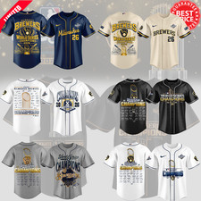 CUSTOM Milwaukee Brewers World Series Champions 2026 Baseball Jersey S-5XL