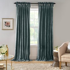 Elrene Home Fashions Korena Tie-Top Crushed Velvet Window Curtain Panel