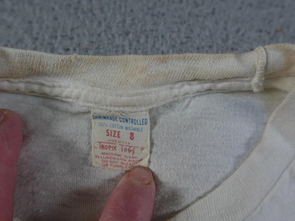 Camisa De Colección Disney Mickey Minnie Juventud 8 Blanco Love Is Walt Disney World Años 70 Foto 3 de 4