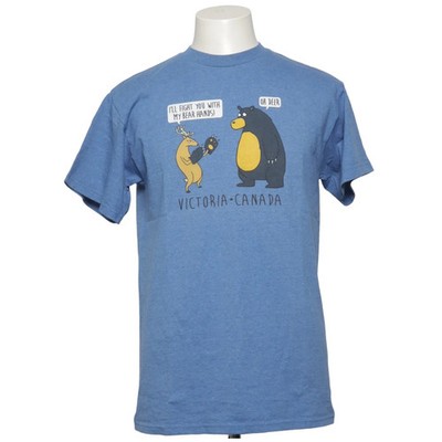 Alstyle, T-shirt, Größe: M, Blau, Print, Unisex (Erwachsene) #DIk