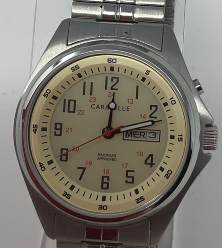 Caravelle by Bulova Men's 40mm SS Day/Date Quartz Watch - Used