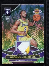 2024 Totally Certified Materials Platinum Mirror Camo 5/25 Bronny James Jr 13p4