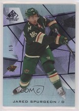 2021-22 Upper Deck SP Game Used Purple Fragment 5/5 Jared Spurgeon #31 0c3