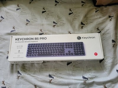 Keychron B5 Pro Ultra-Slim Wireless Keyboard Bluetooth 2.4G USB-C Full Size