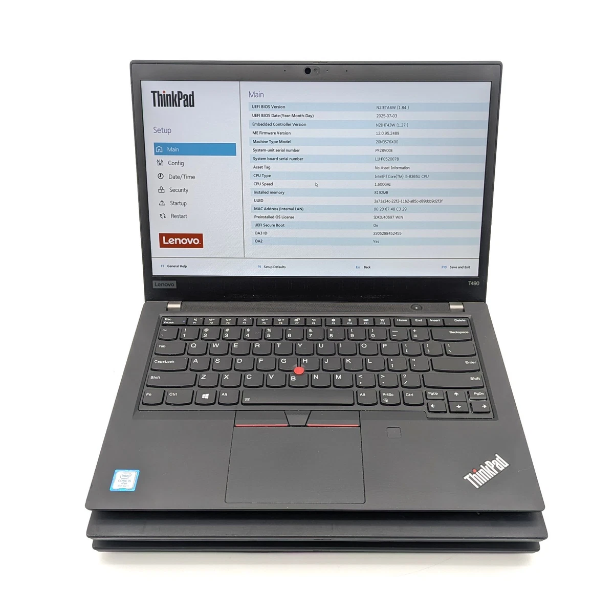 Lenovo ThinkPad Intel Core i5 8GBノートパソコン Lenovo Intel Core i5 8th Gen. PC Laptops & Netbooks 256 GB SSD