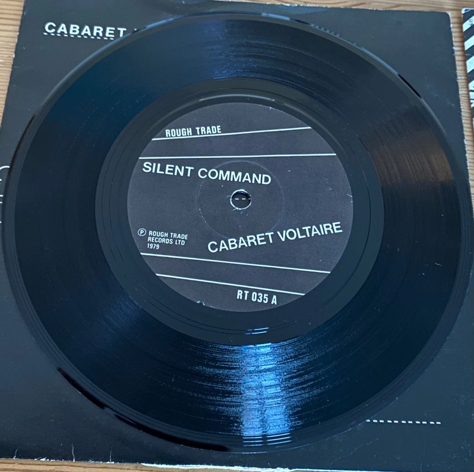Cabaret Voltaire - Silent Command -  Seconds Too Late - 2 x Black 7" Vinyl - Ex - Image 4 of 4